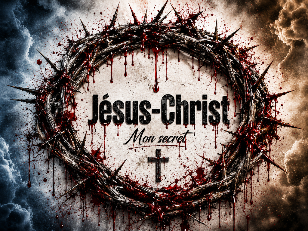 Jésus-Christ Mon Secret - Impression sur aluminium HD | E9 Fine Metal Art