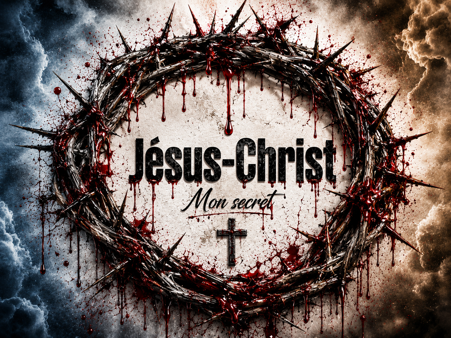 Jésus-Christ Mon Secret - Impression sur aluminium HD | E9 Fine Metal Art
