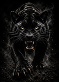 Black Panther - Impression sur aluminium HD | E9 Fine Metal Art