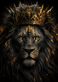 King Lion - Impression sur aluminium HD | E9 Fine Metal Art