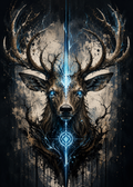Spirit Stag - Impression sur aluminium HD | E9 Fine Metal Art