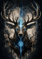 Spirit Stag - Impression sur aluminium HD | E9 Fine Metal Art