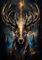 Spirit Stag - Impression sur aluminium HD | E9 Fine Metal Art #2