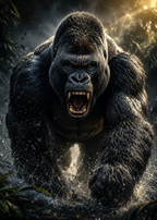 Silverback - Impression sur aluminium HD | E9 Fine Metal Art (Copie)