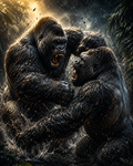 Clash of Titans - Impression sur aluminium HD | E9 Fine Metal Art