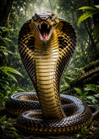 King Cobra - Impression sur aluminium HD | E9 Fine Metal Art