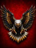 Blood Eagle - Impression sur aluminium HD | E9 Fine Metal Art