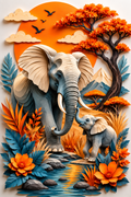 Trunk to Trunk - Impression sur aluminium HD | E9 Fine Metal Art