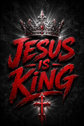 Jesus Is King - Impression sur aluminium HD | E9 Fine Metal Art