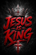 Jesus Is King - Impression sur aluminium HD | E9 Fine Metal Art