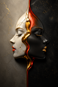 Shattered Elegance - Surrealist Art Aluminium Print