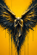 Golden Wings - Impression sur aluminium HD | E9 Fine Metal Art