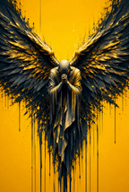 Golden Wings - Impression sur aluminium HD | E9 Fine Metal Art