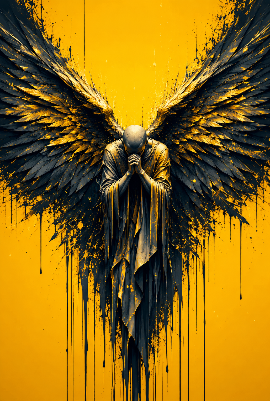 Golden Wings - Impression sur aluminium HD | E9 Fine Metal Art