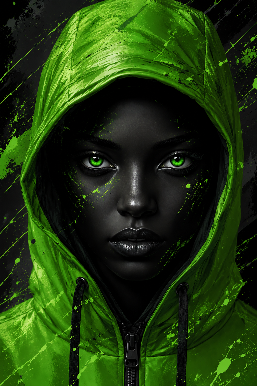 Green Eyes - Impression sur aluminium HD | E9 Fine Metal Art