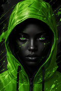 Green Eyes - Impression sur aluminium HD | E9 Fine Metal Art