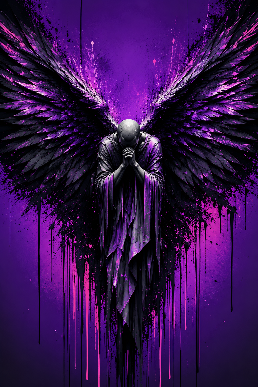 Dark Prayer - Impression sur aluminium HD | E9 Fine Metal Art