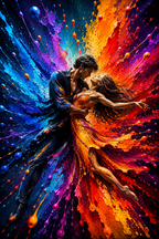 Love Explosion - Impression sur aluminium HD | E9 Fine Metal Art (Copie)