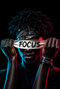 Focus Dark - Impression sur aluminium HD | E9 Fine Metal Art