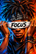 Focus Locs - Impression sur aluminium HD | E9 Fine Metal Art