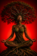 Root & Fire - Impression sur aluminium HD | E9 Fine Metal Art