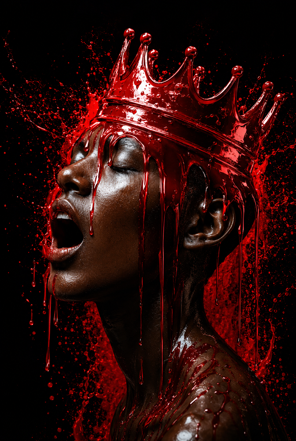 Crimson King - Impression sur aluminium HD | E9 Fine Metal Art