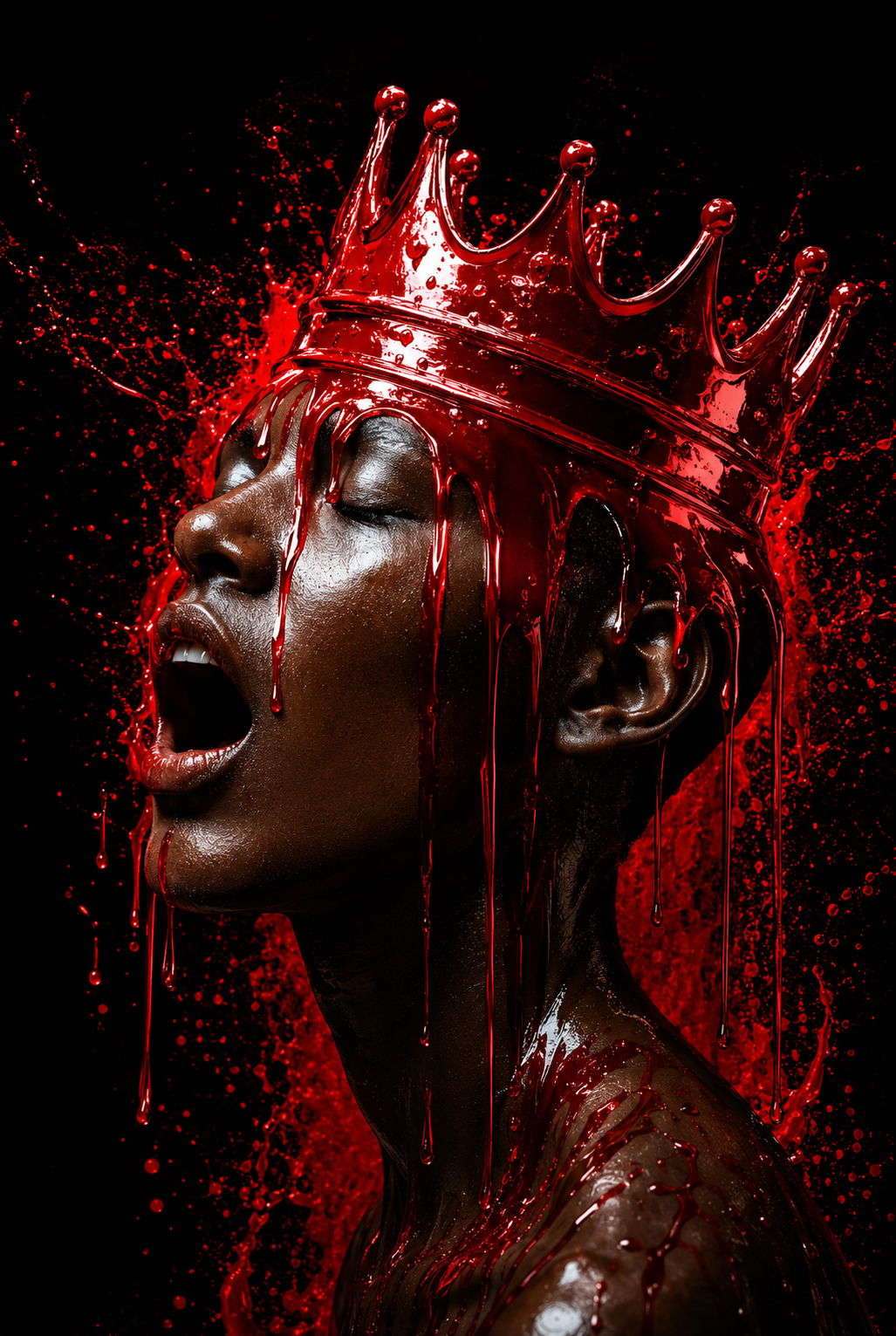 Crimson King - Impression sur aluminium HD | E9 Fine Metal Art