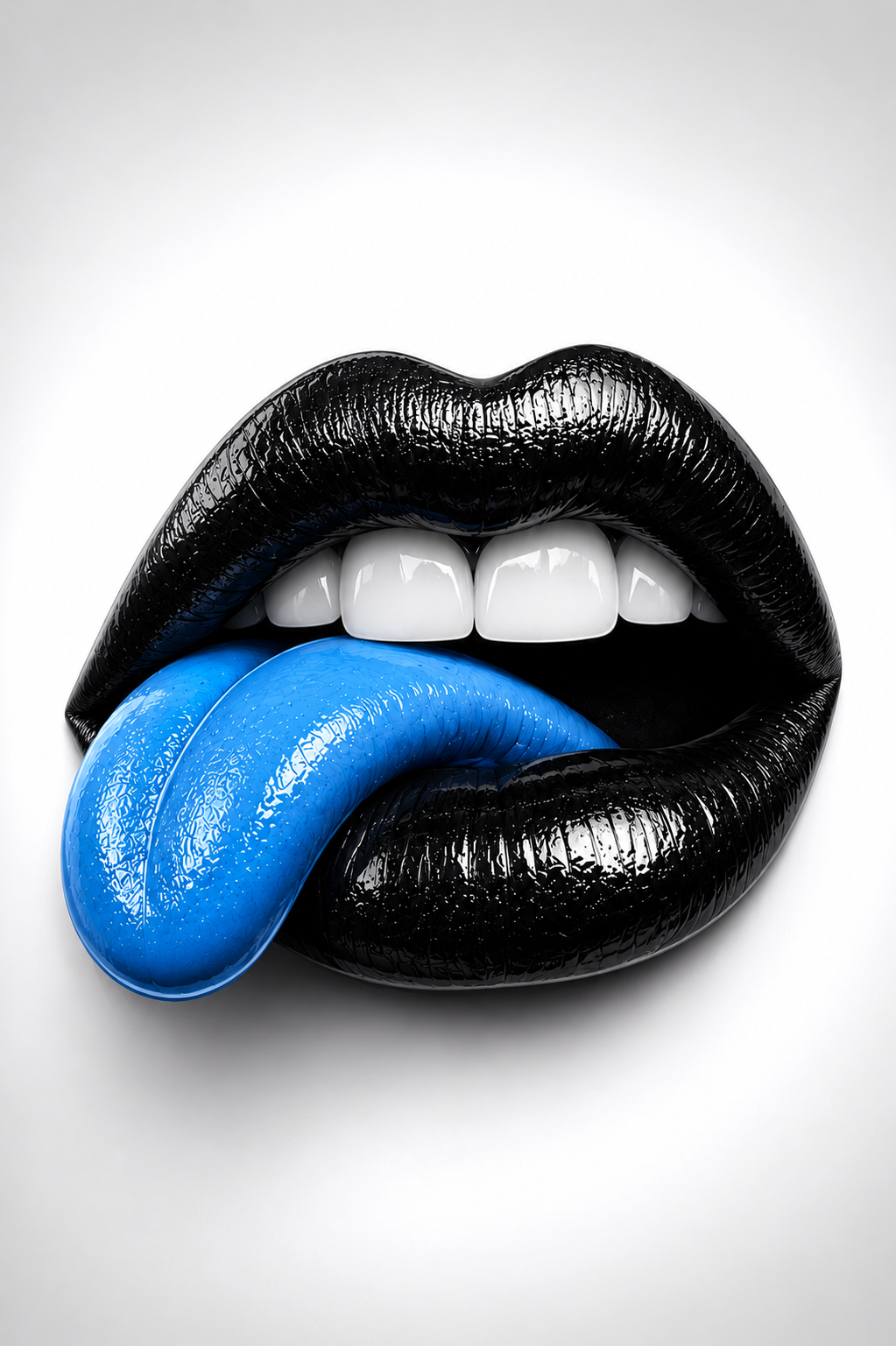 Blue Tongue - Impression sur aluminium HD | E9 Fine Metal Art