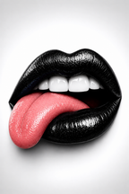 Pink Tongue - Impression sur aluminium HD | E9 Fine Metal Art