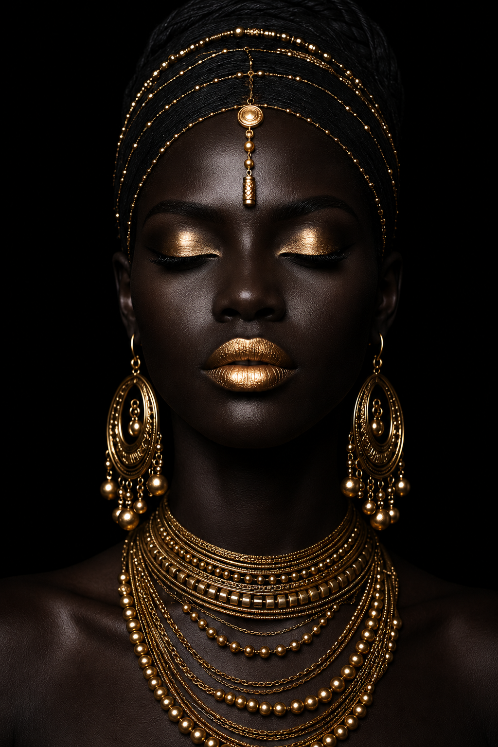 African Gold - Impression sur aluminium HD | E9 Fine Metal Art