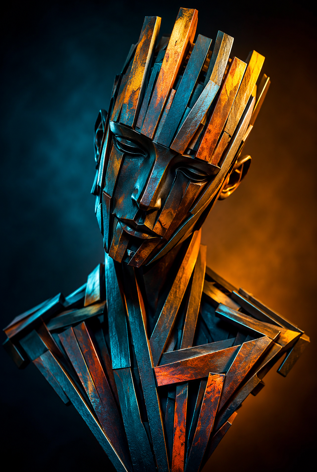 Broken Man - Impression sur aluminium HD | E9 Fine Metal Art