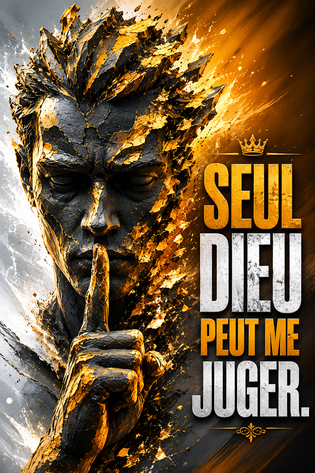 Seul Dieu Peut Me Juger - Impression sur aluminium HD | E9 Fine Metal Art