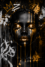Reine Obsidienne - Impression sur aluminium HD | E9 Fine Metal Ar