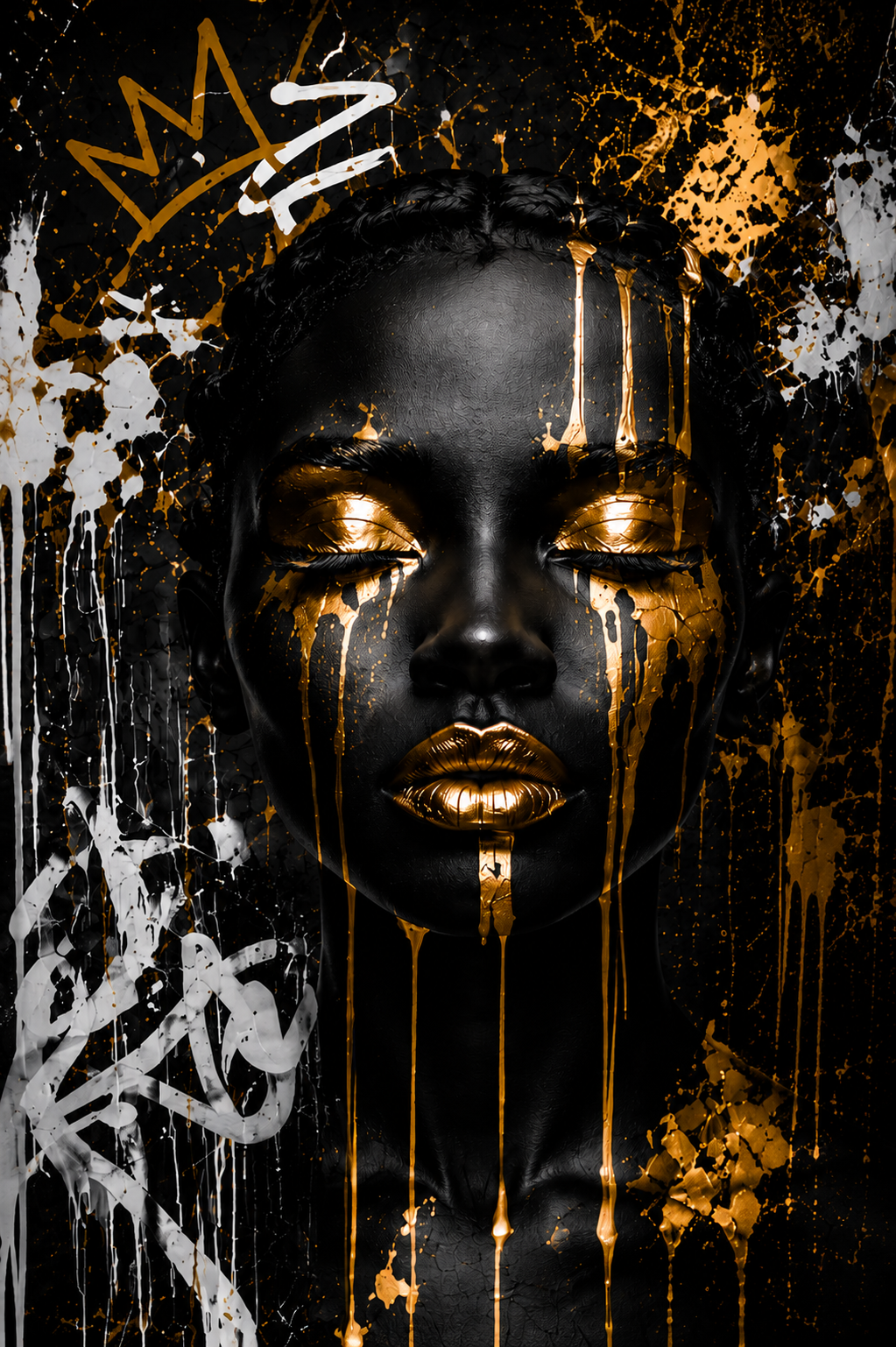 Reine Obsidienne - Impression sur aluminium HD | E9 Fine Metal Ar