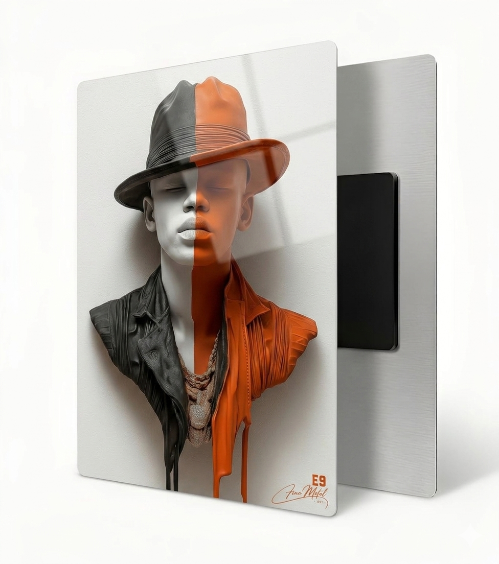 Dualité Urbaine - Plaque Aluminium Art Contemporain