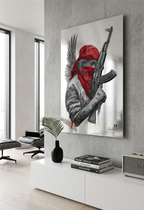 Oiseau Rebelle - Plaque Aluminium Street Art Ultra HD