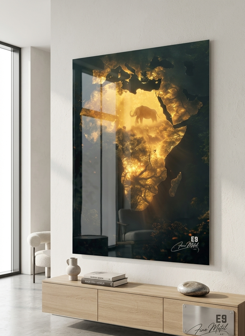 Âme d'Afrique - Plaque Aluminium Art Nature Ultra HD