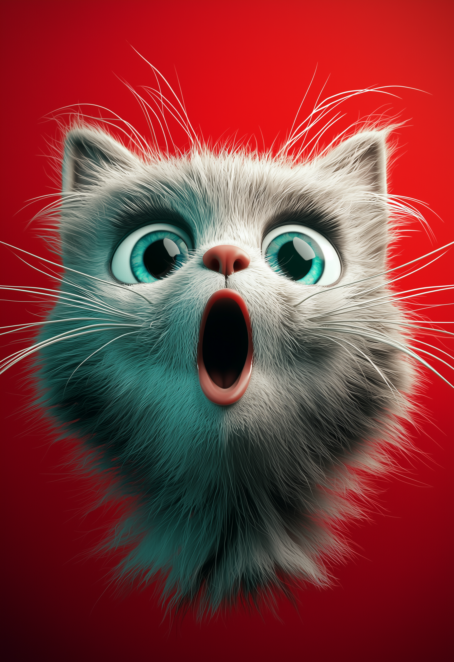 OMG Cat - Impression sur aluminium HD | E9 Fine Metal Art