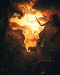 Mother Africa - Impression sur aluminium HD | E9 Fine Metal Art
