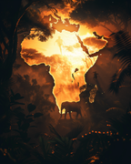 Mother Africa - Impression sur aluminium HD | E9 Fine Metal Art
