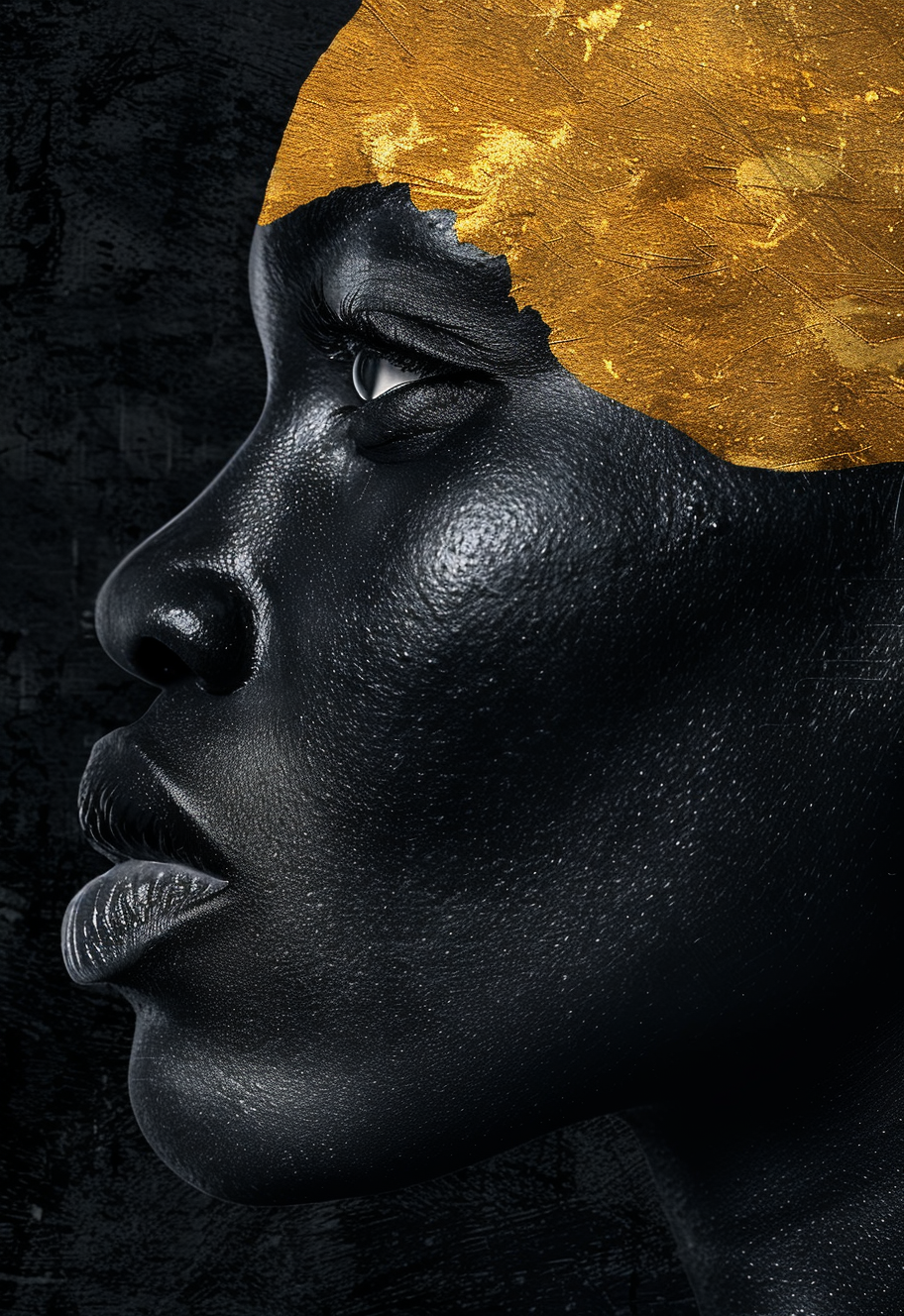Golden Crown - Impression sur aluminium HD | E9 Fine Metal Art