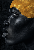 Golden Crown - Impression sur aluminium HD | E9 Fine Metal Art