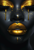 Golden Tears - Impression sur aluminium HD | E9 Fine Metal Art