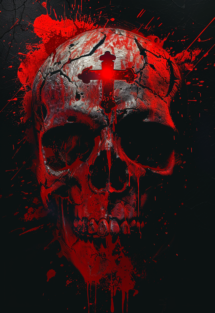 Sacred Skull - Impression sur aluminium HD | E9 Fine Metal Art