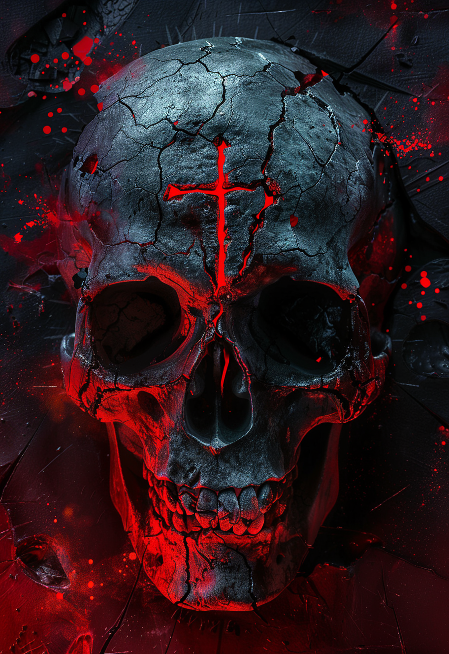 Sacred Skull - Impression sur aluminium HD | E9 Fine Metal Art