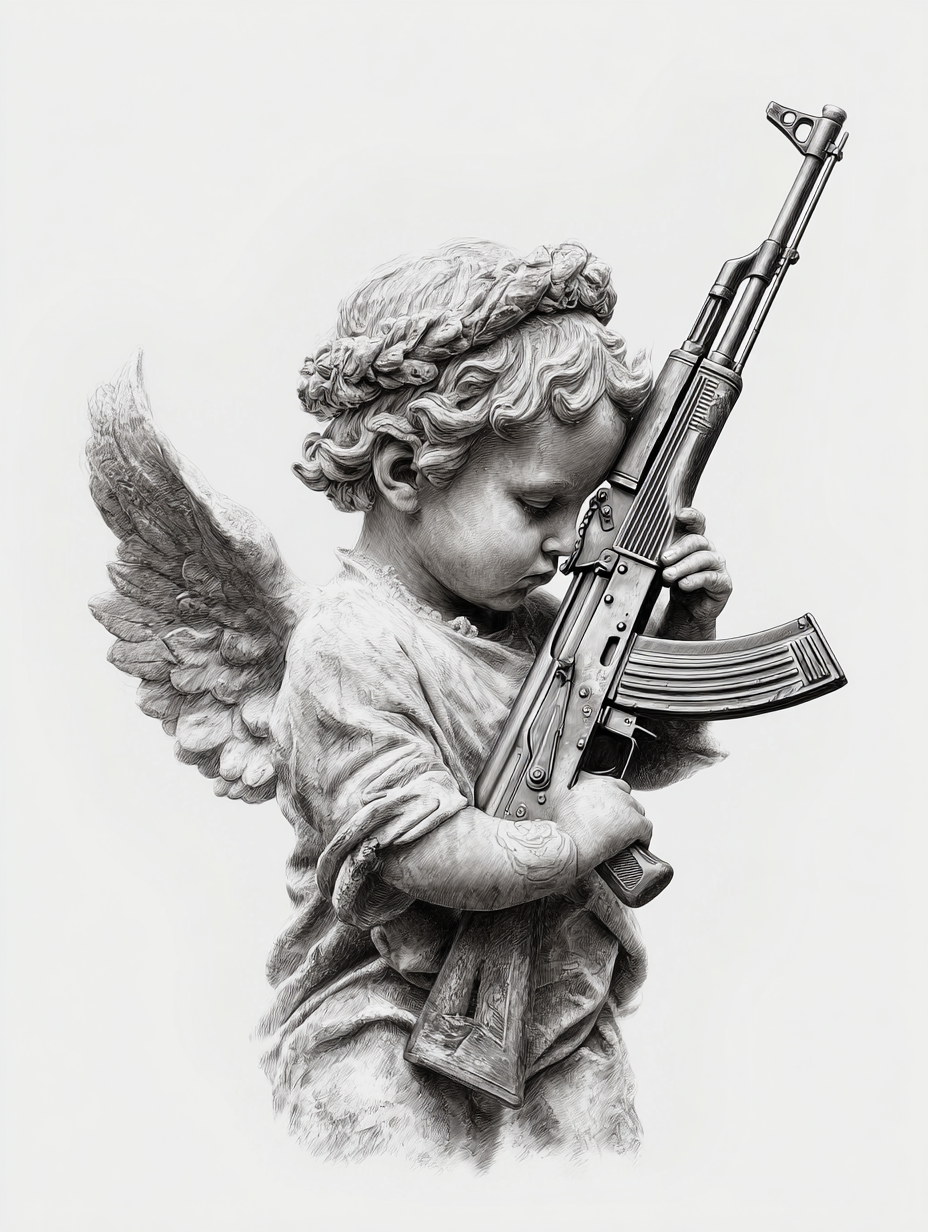 Innocent Warrior - Impression sur aluminium HD | E9 Fine Metal Art