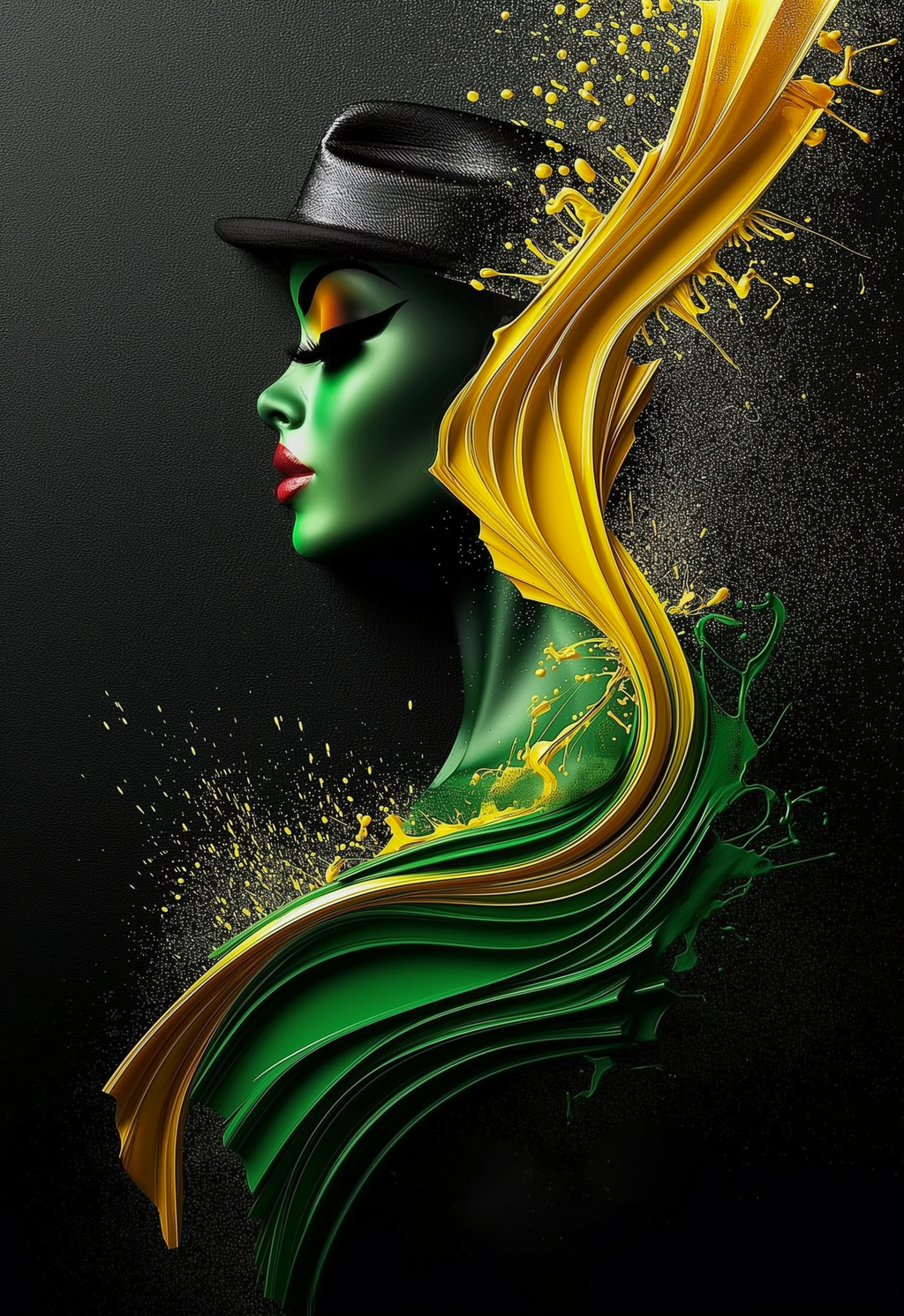 Shattered Elegance - Surrealist Art Aluminium Print