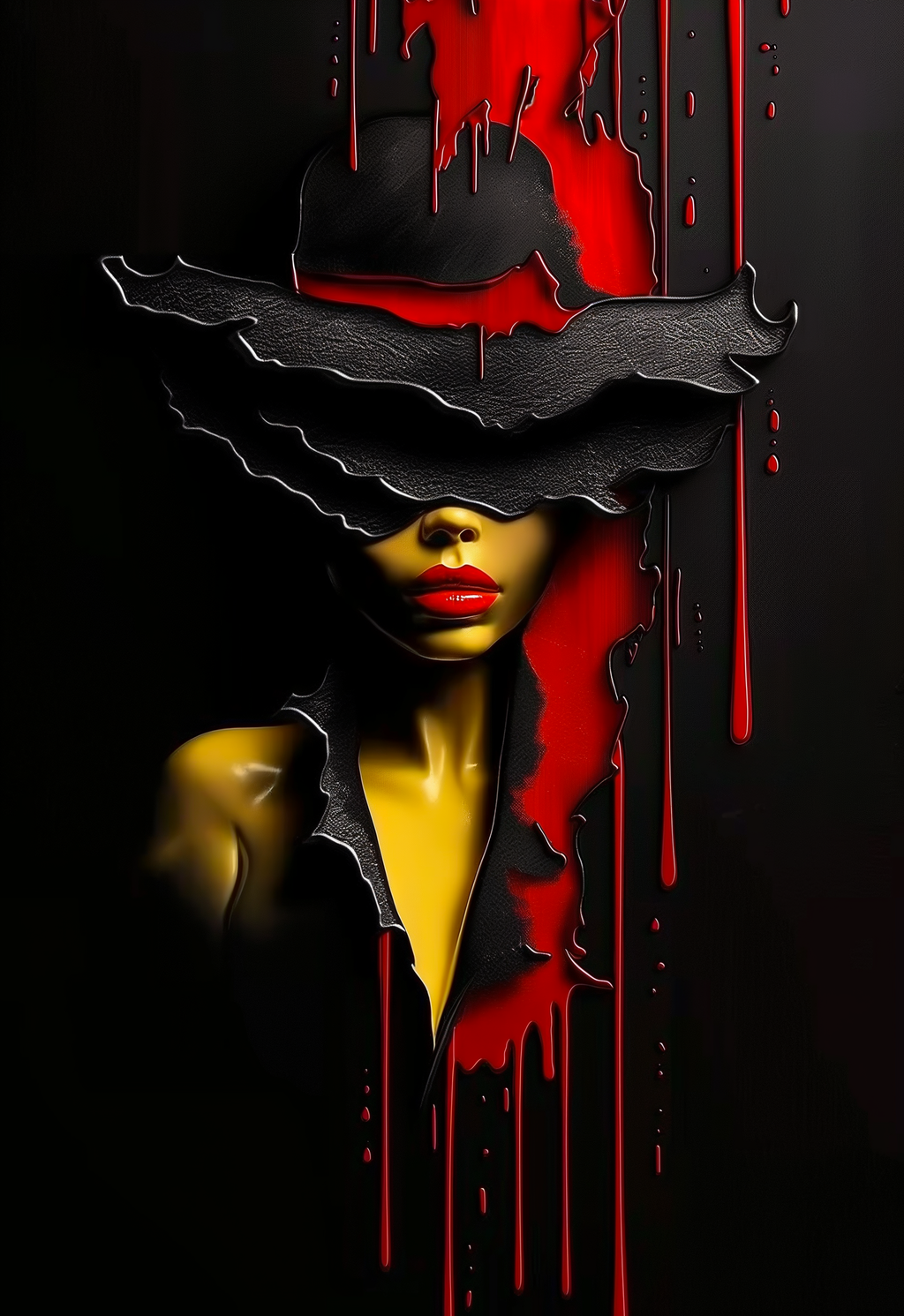 Shattered Elegance - Surrealist Art Aluminium Print
