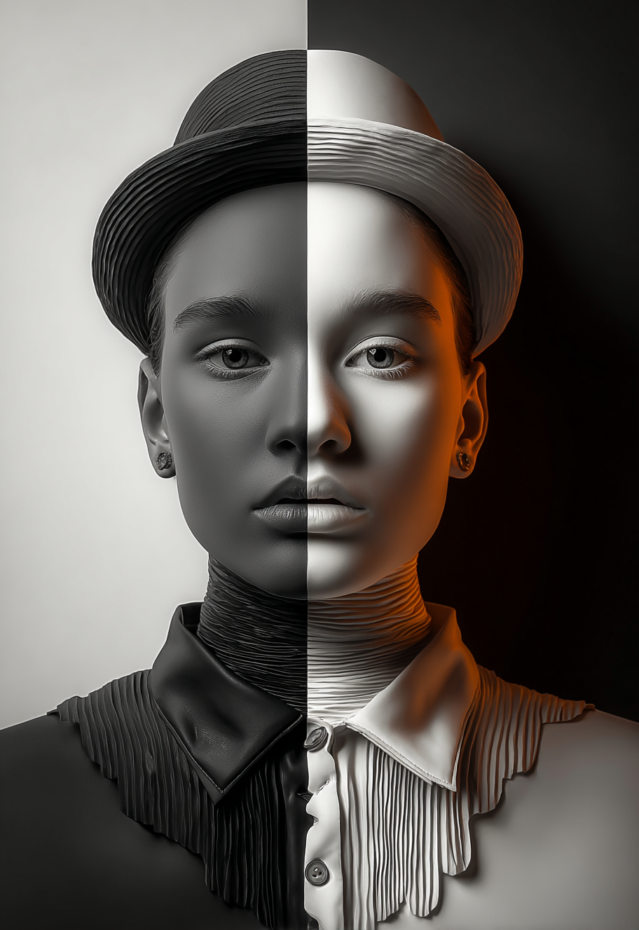Half & Half I - Impression sur aluminium HD | E9 Fine Metal Art