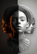 Half & Half II - Impression sur aluminium HD | E9 Fine Metal Art
